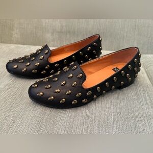 NEW N.Y.L.A BLACK SKULLSIES FLATS - Skulls, Size 7.5 Black Gothic Flats